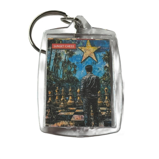 The Star - Chess  Photo Keychain