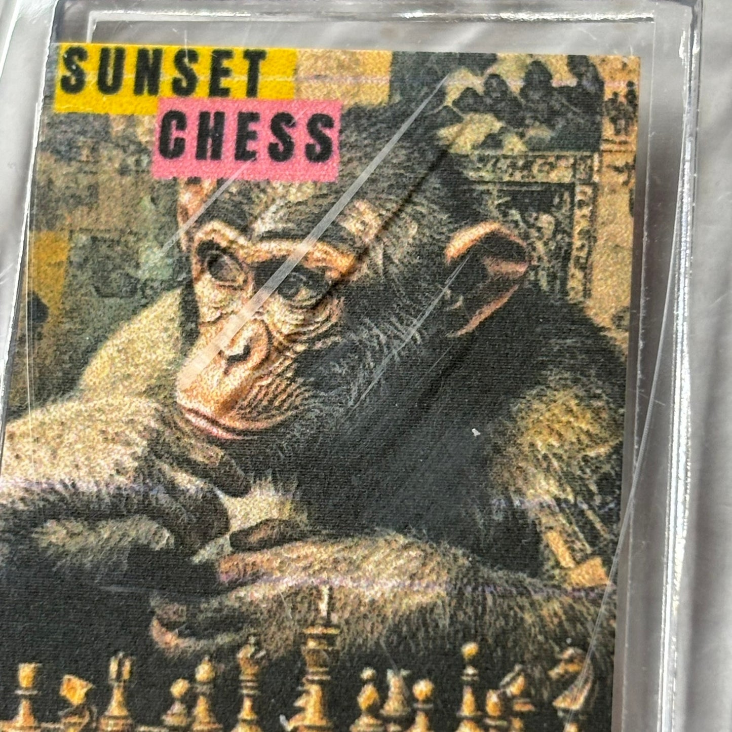 Thinking Monkey - Chess  Photo Keychain