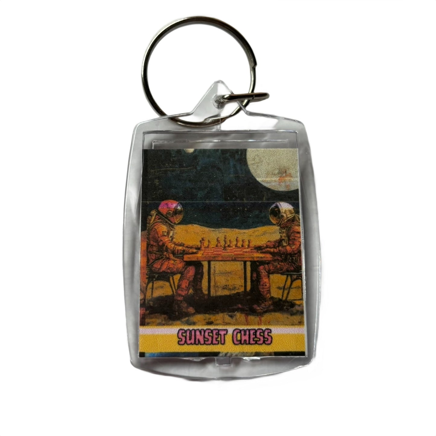 Space Play - Chess  Photo Keychain