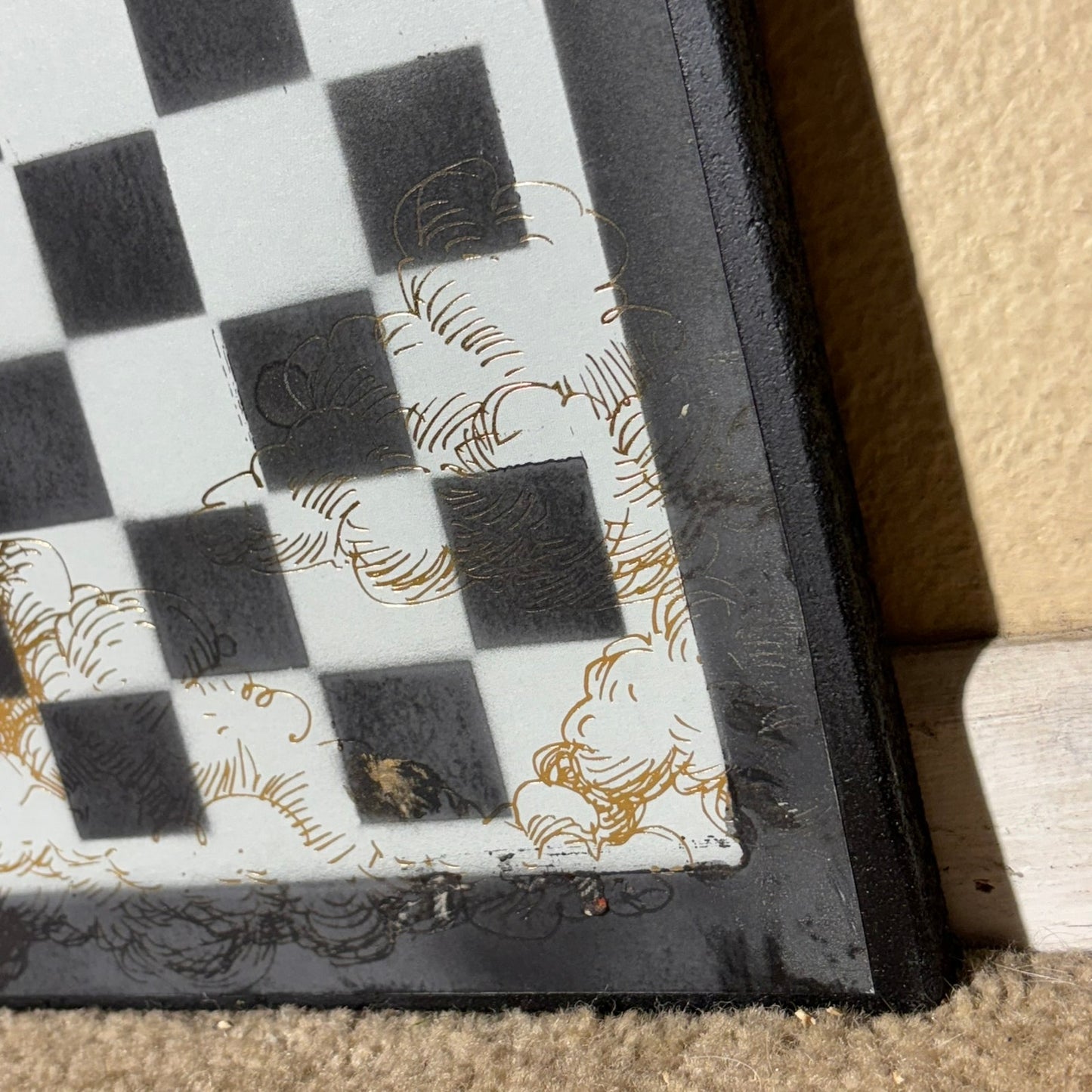 Golden Skies - Scrapbook Chess Board