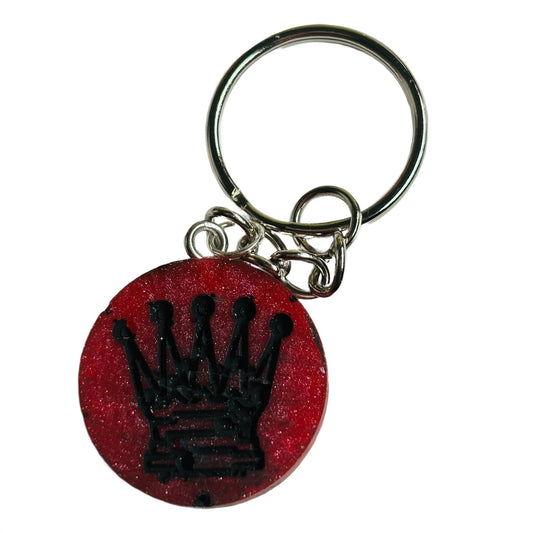 Red Dark Queen - Handmade Resin Keychain