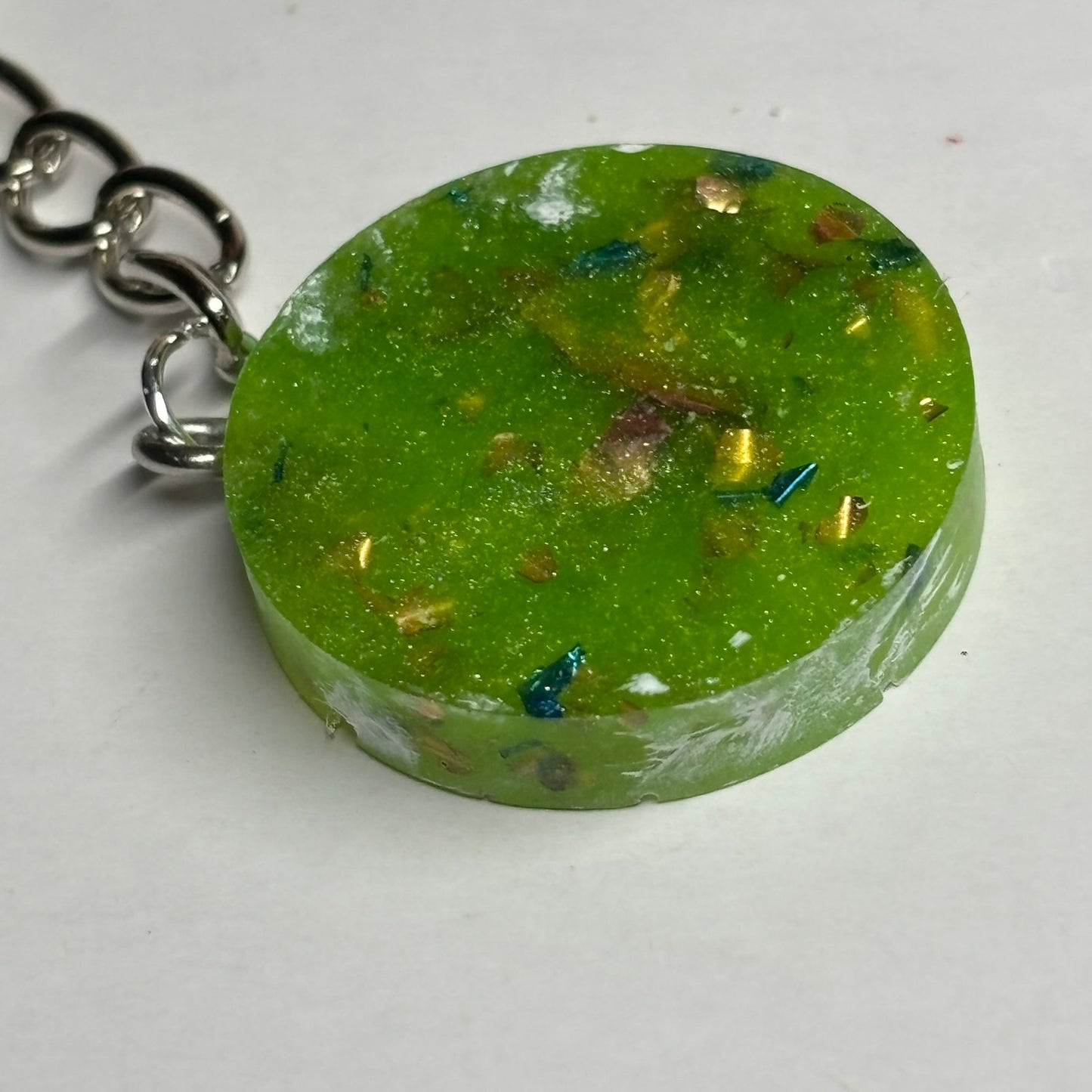 Royal Green Queen - Handmade Resin Keychain