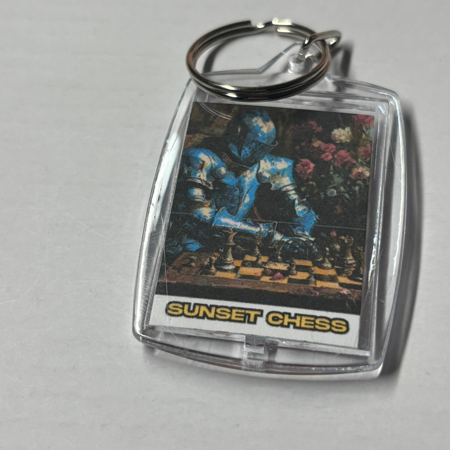 Rose Knight - Chess  Photo Keychain