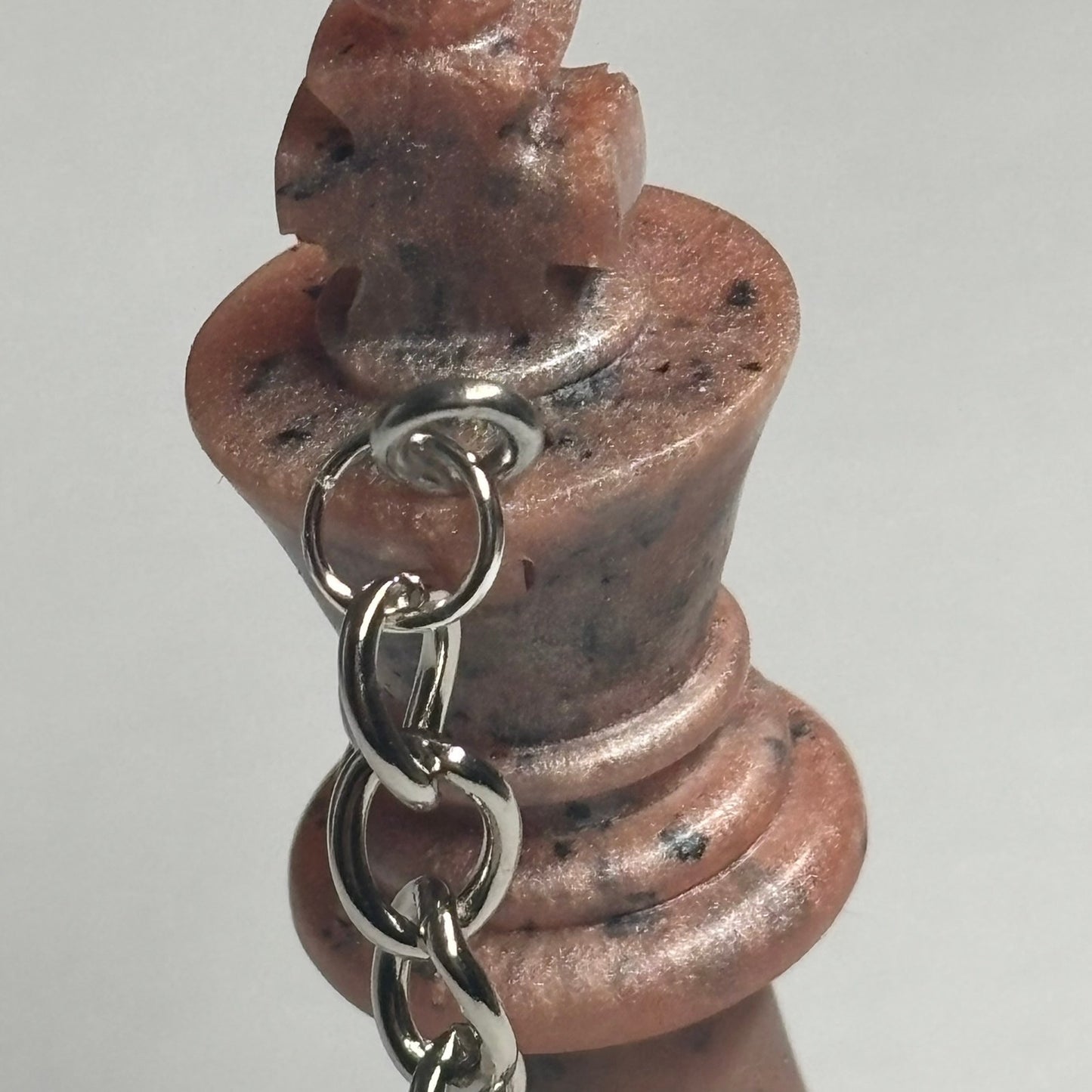 Brown Spotted King - Handmade Resin Keychain