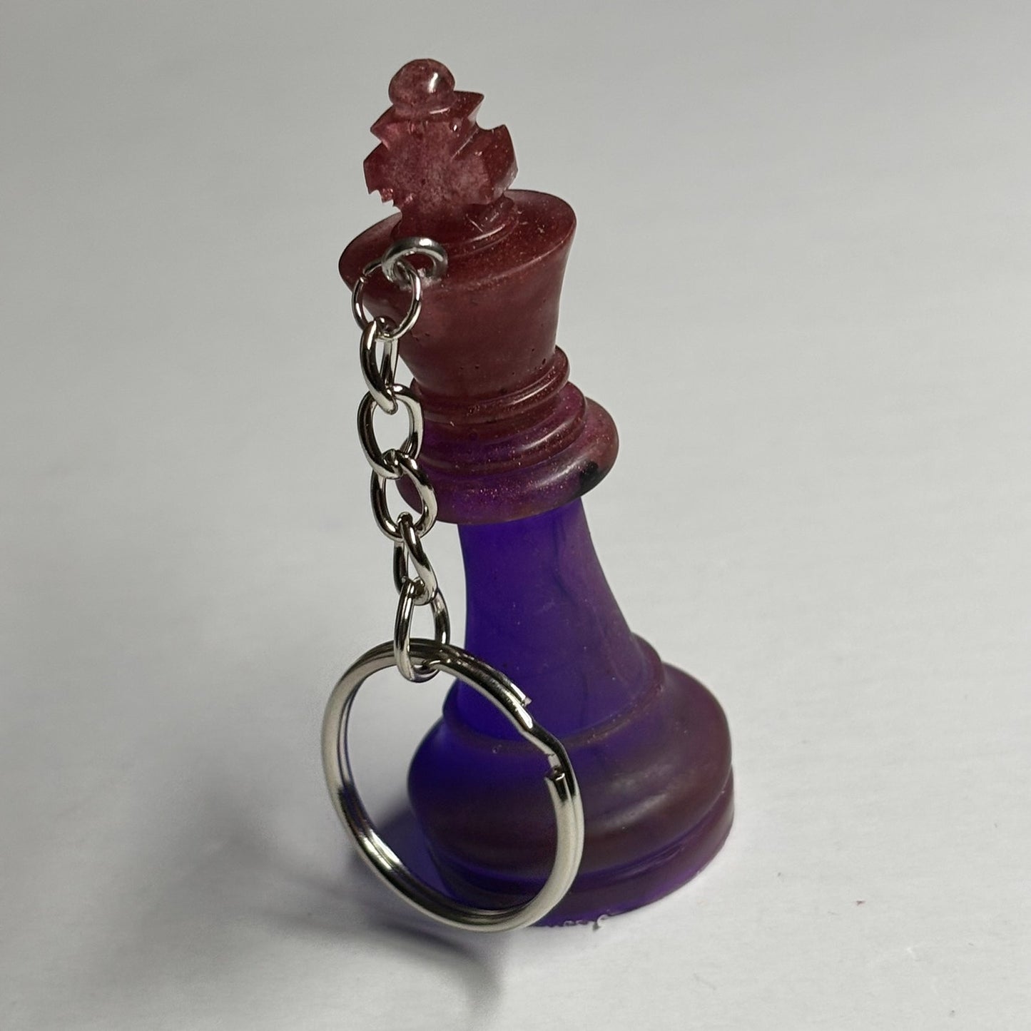 Purple/Red King - Handmade Resin Keychain