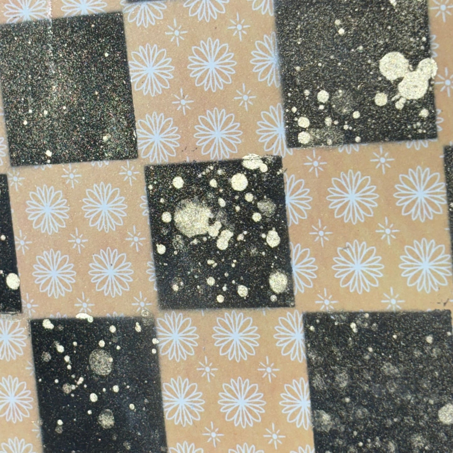 Speckled Yellow - Scrapbook Chess Board