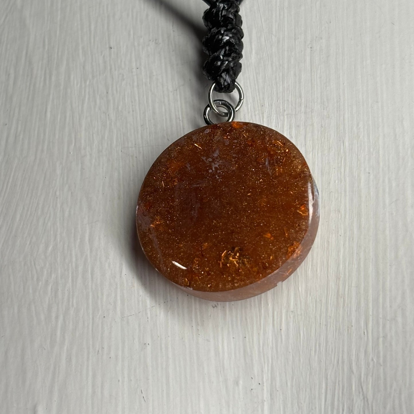 Coffee Brown Queen - Handmade Resin Chess Necklace