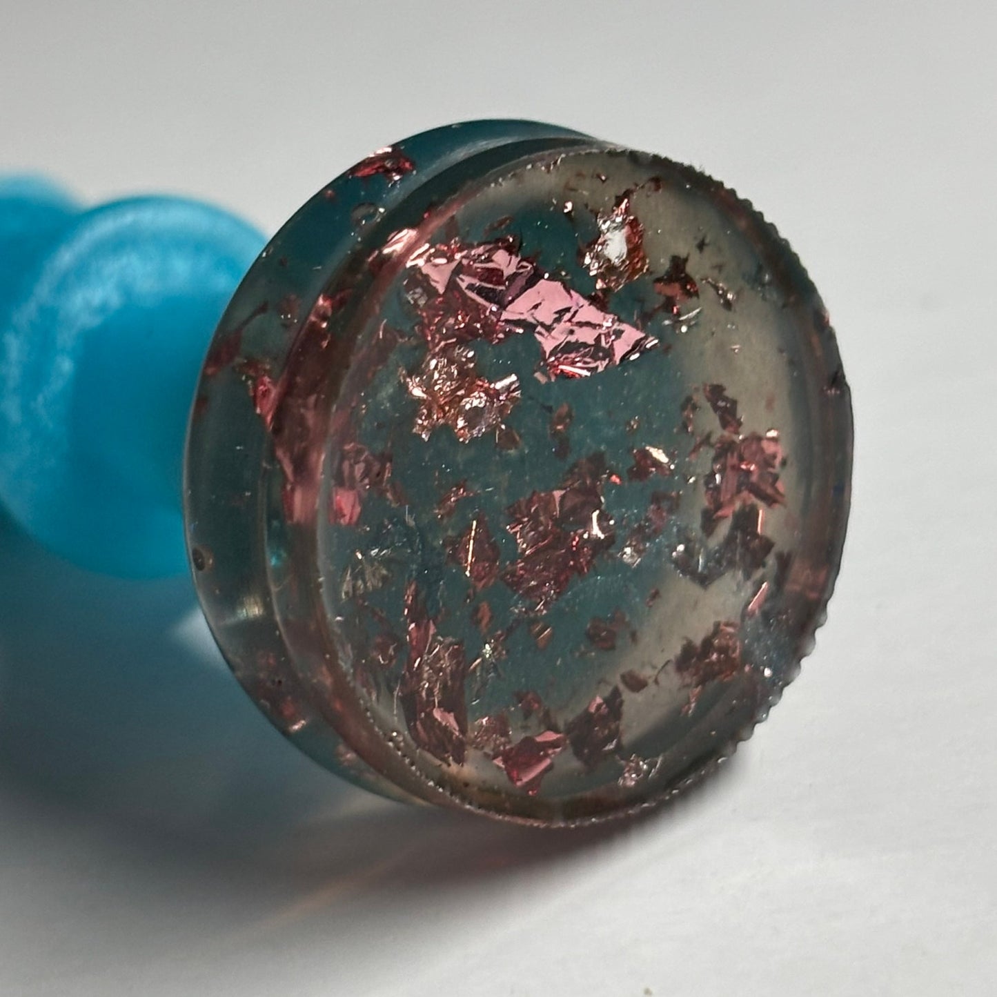 Blue Sparkle Queen - Handmade Resin Keychain