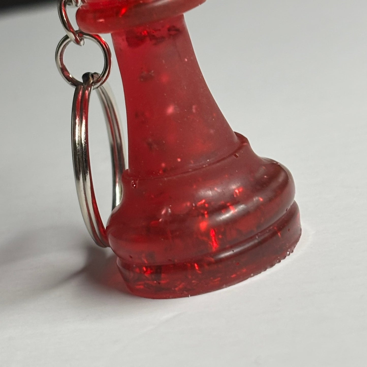 Red Crystal King - Handmade Resin Keychain
