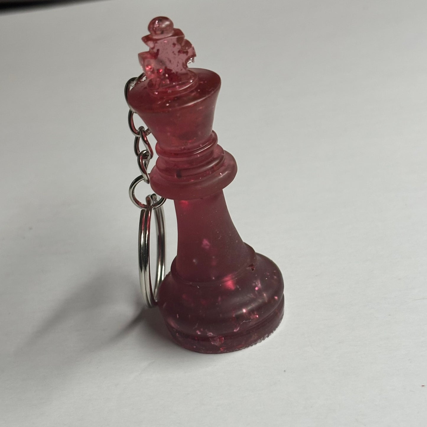 Red Crystal King - Handmade Resin Keychain