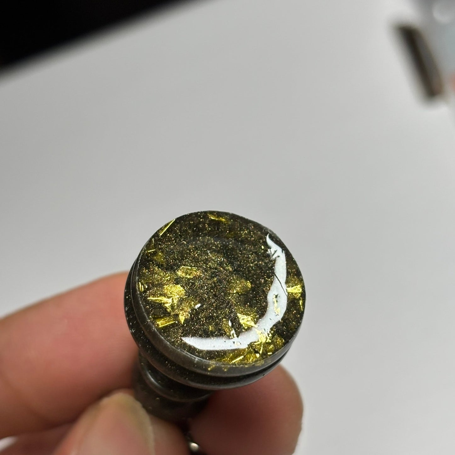 Royal Green Pawn - Handmade Resin Keychain