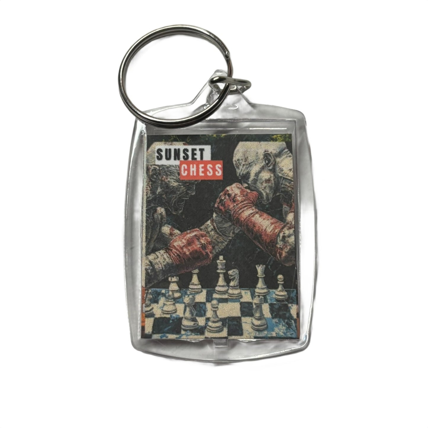 Boxing Match - Chess  Photo Keychain