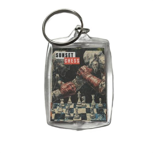 Boxing Match - Chess  Photo Keychain
