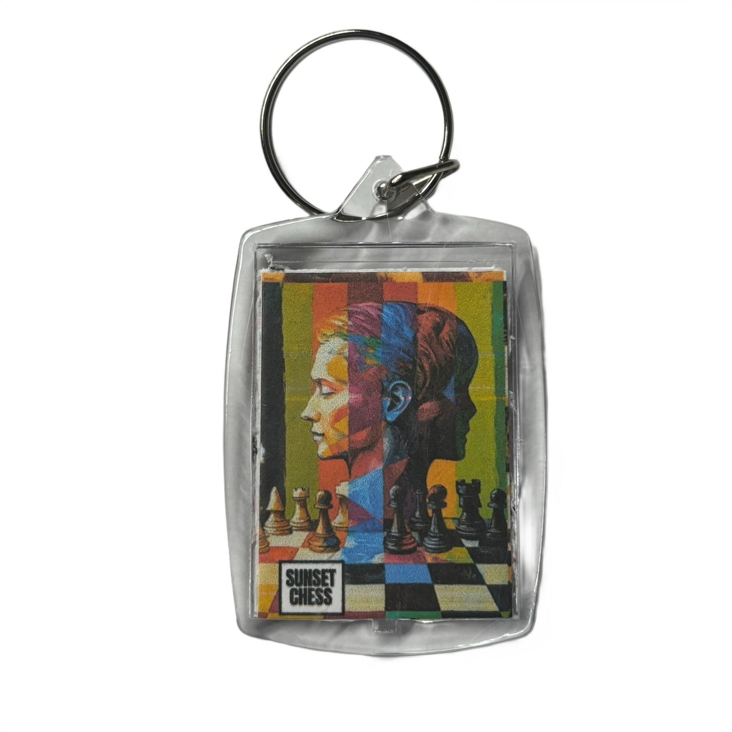 Back to Back - Chess  Photo Keychain
