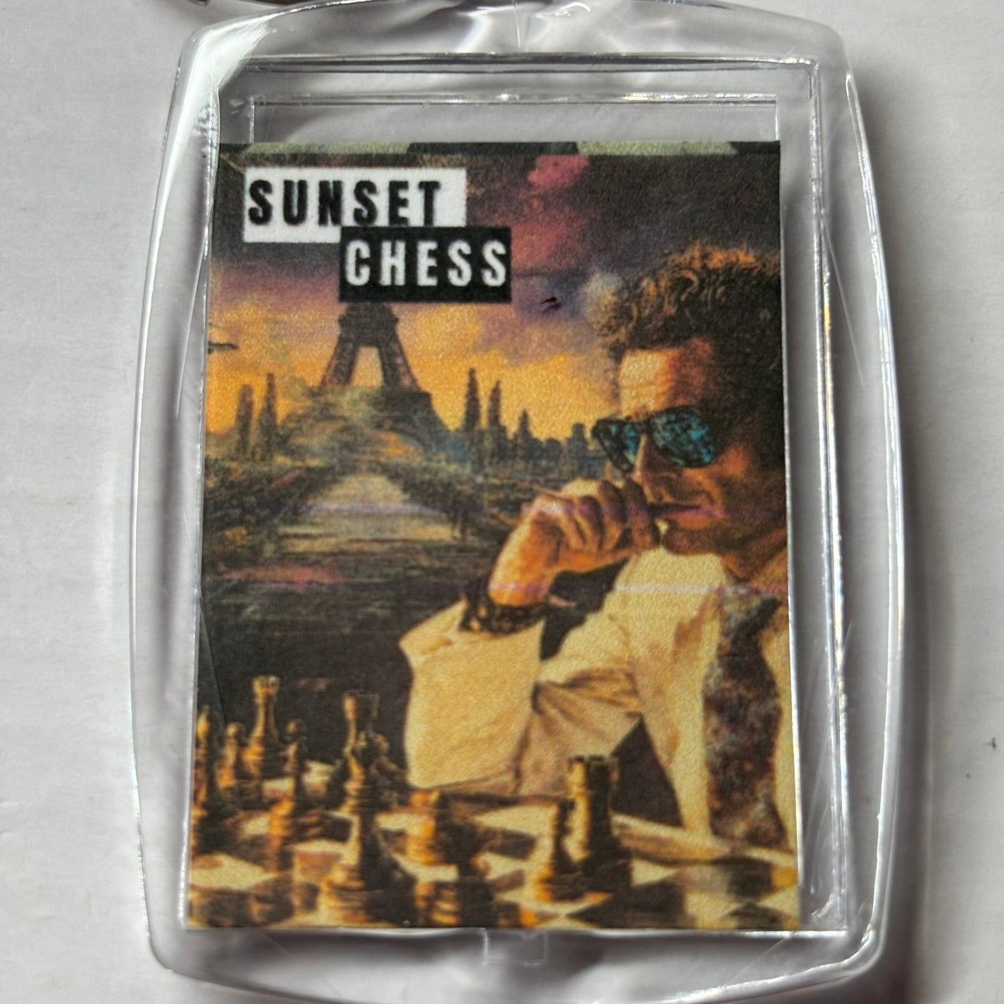Paris - Chess  Photo Keychain