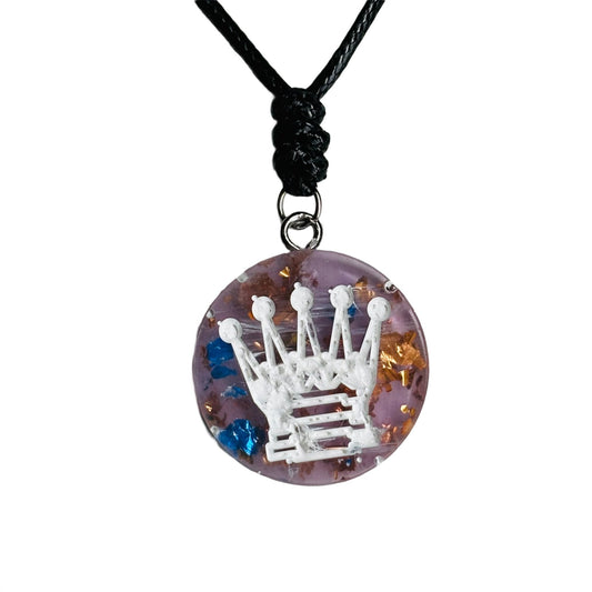 Supreme Queen - Handmade Resin Chess Necklace
