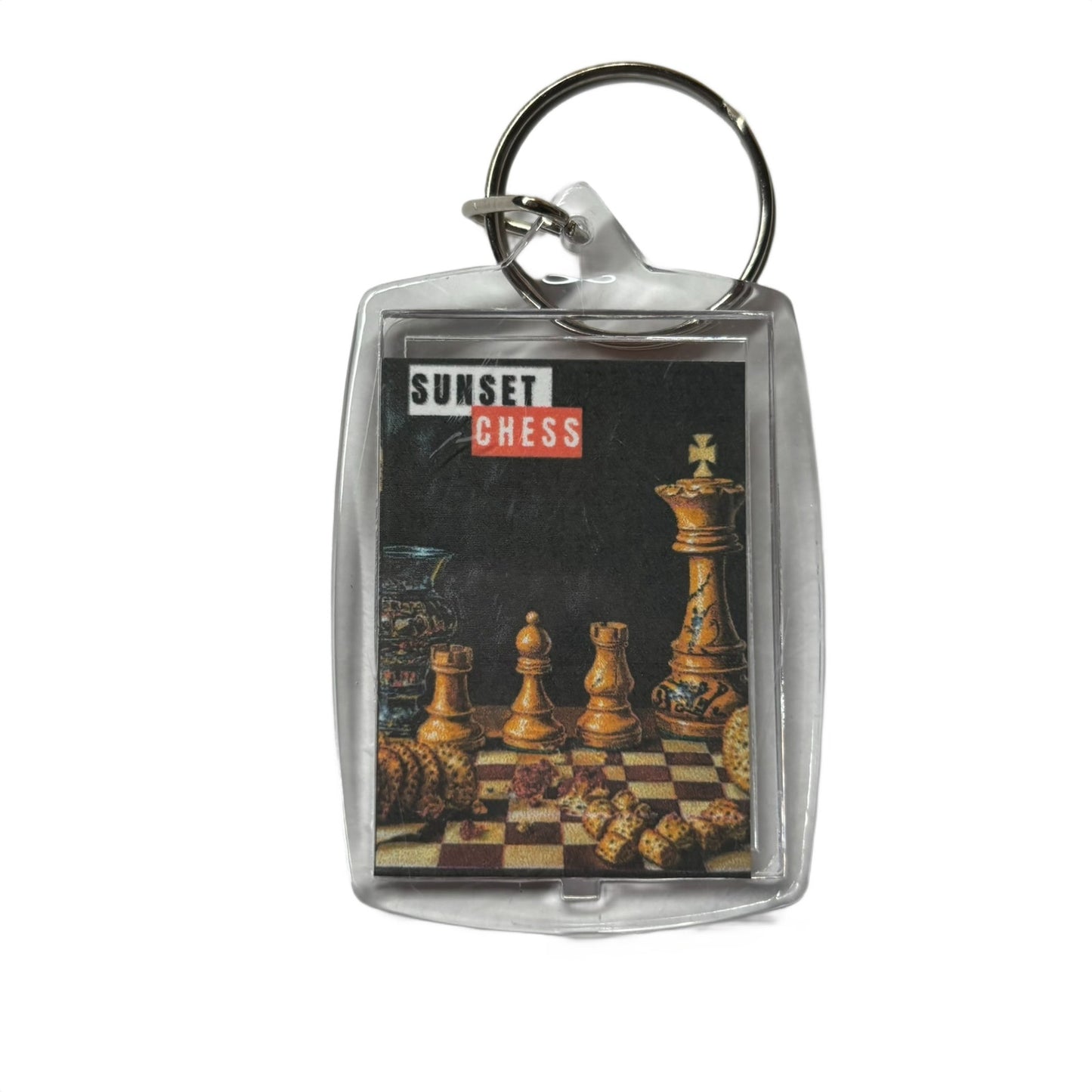 Simple Table - Chess  Photo Keychain