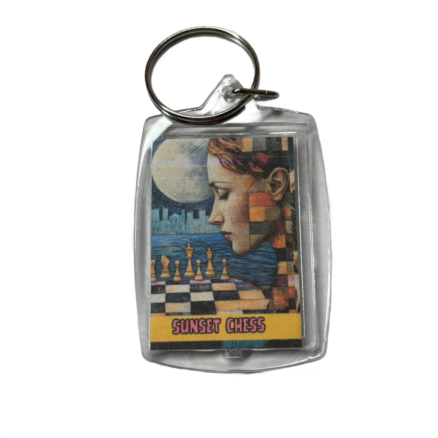 Puzzled Mind - Chess  Photo Keychain