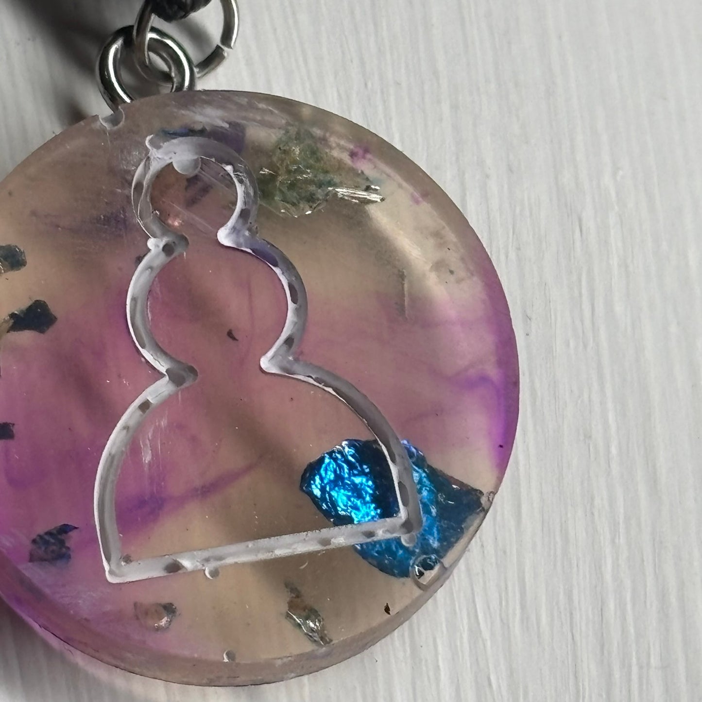 Splendid Pink Pawn - Handmade Resin Chess Necklace