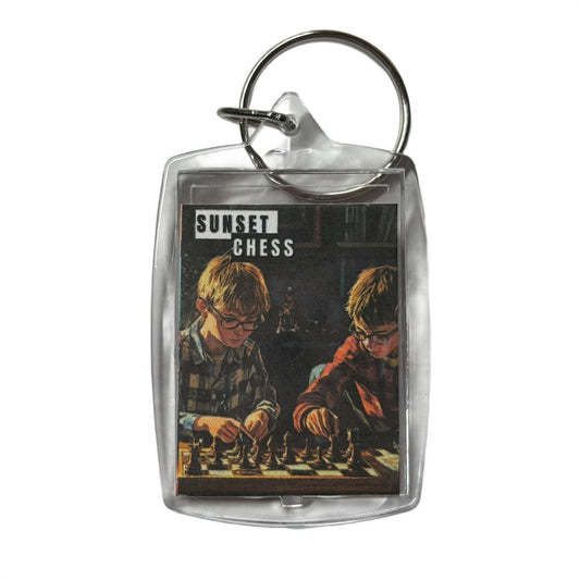 Young Men - Chess  Photo Keychain
