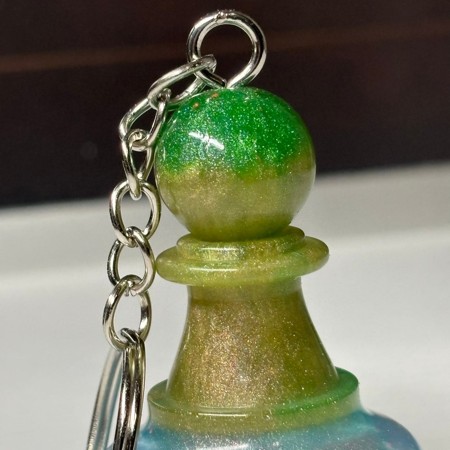 Colored Mixed Pawn - Handmade Resin Keychain - Large Edition