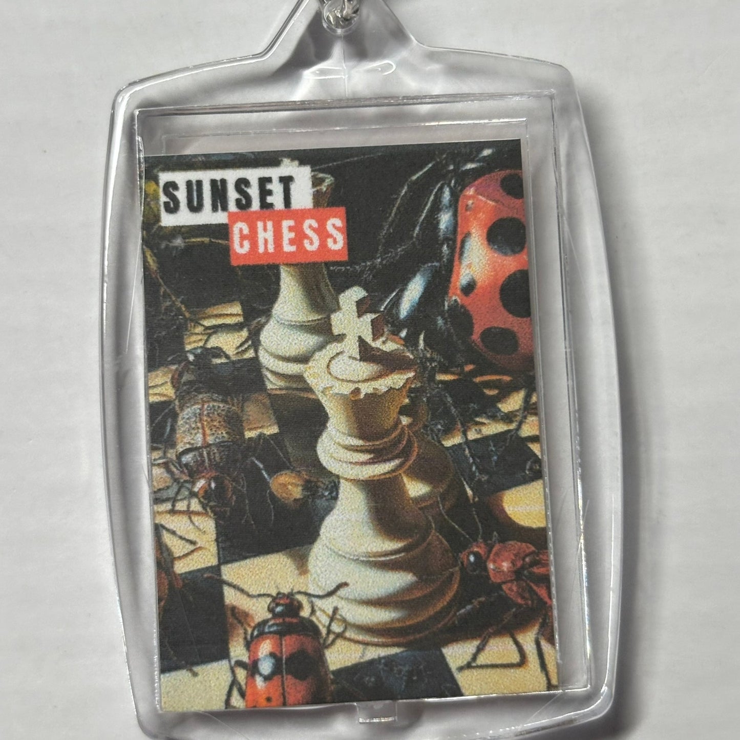 Lady Bugs - Chess  Photo Keychain