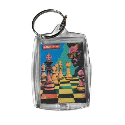 Twilight Retro - Chess  Photo Keychain