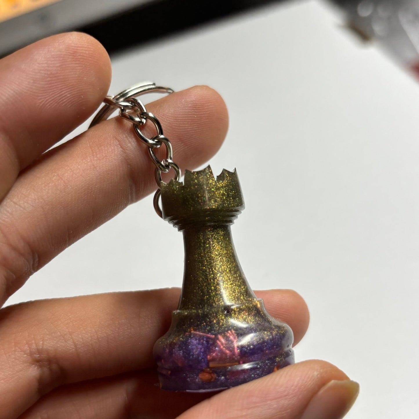 Royal Rook - Handmade Resin Keychain