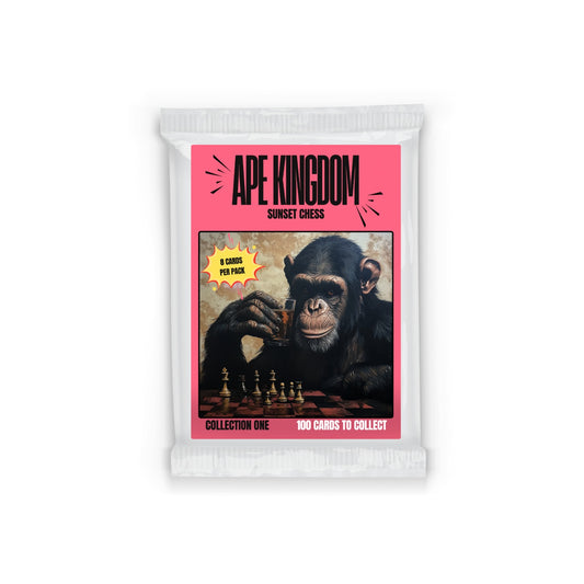 Ape Kingdom Collection 1 - Sunset Chess Scrapbook Card Pack