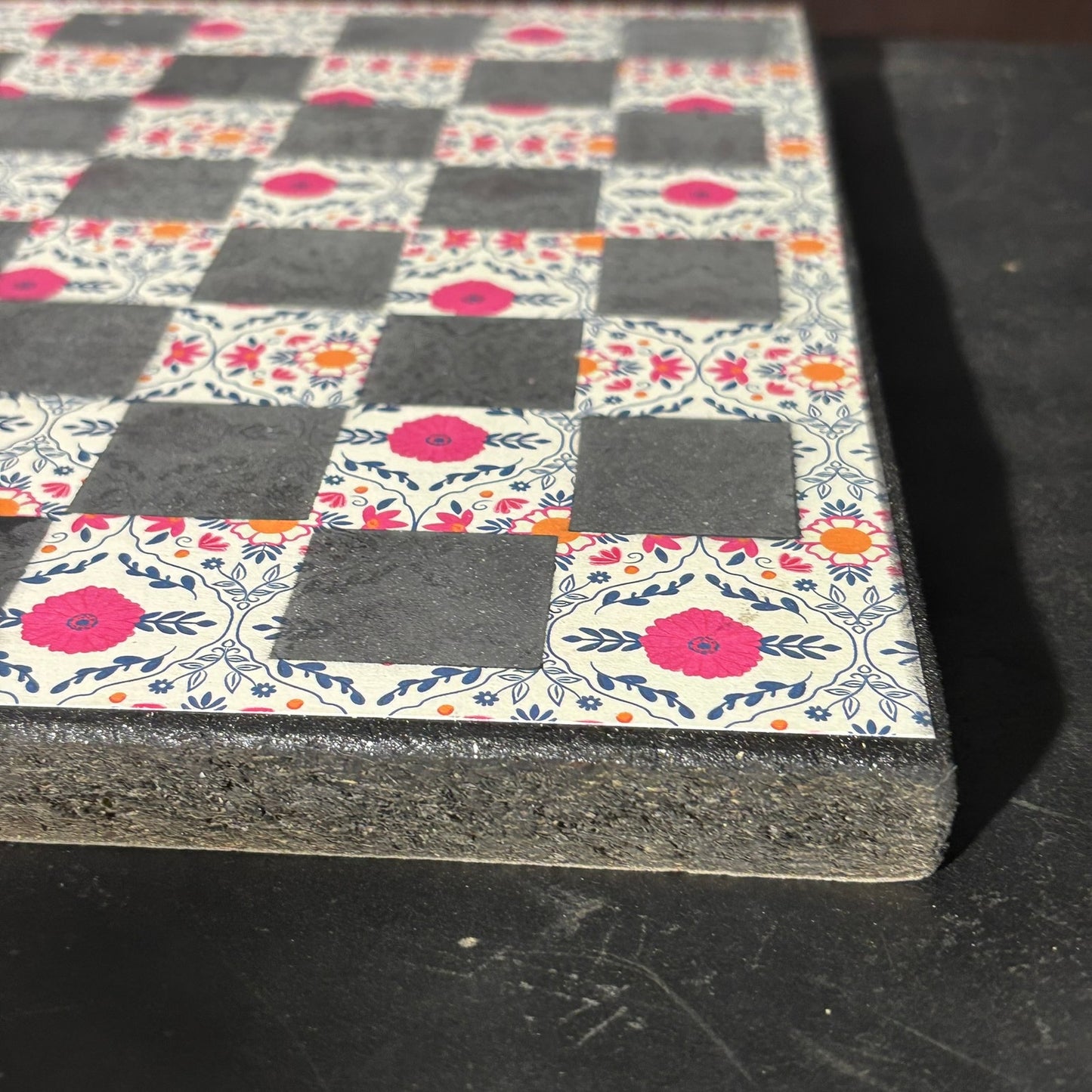 Vibrant Pattern - Scrapbook Chess Board