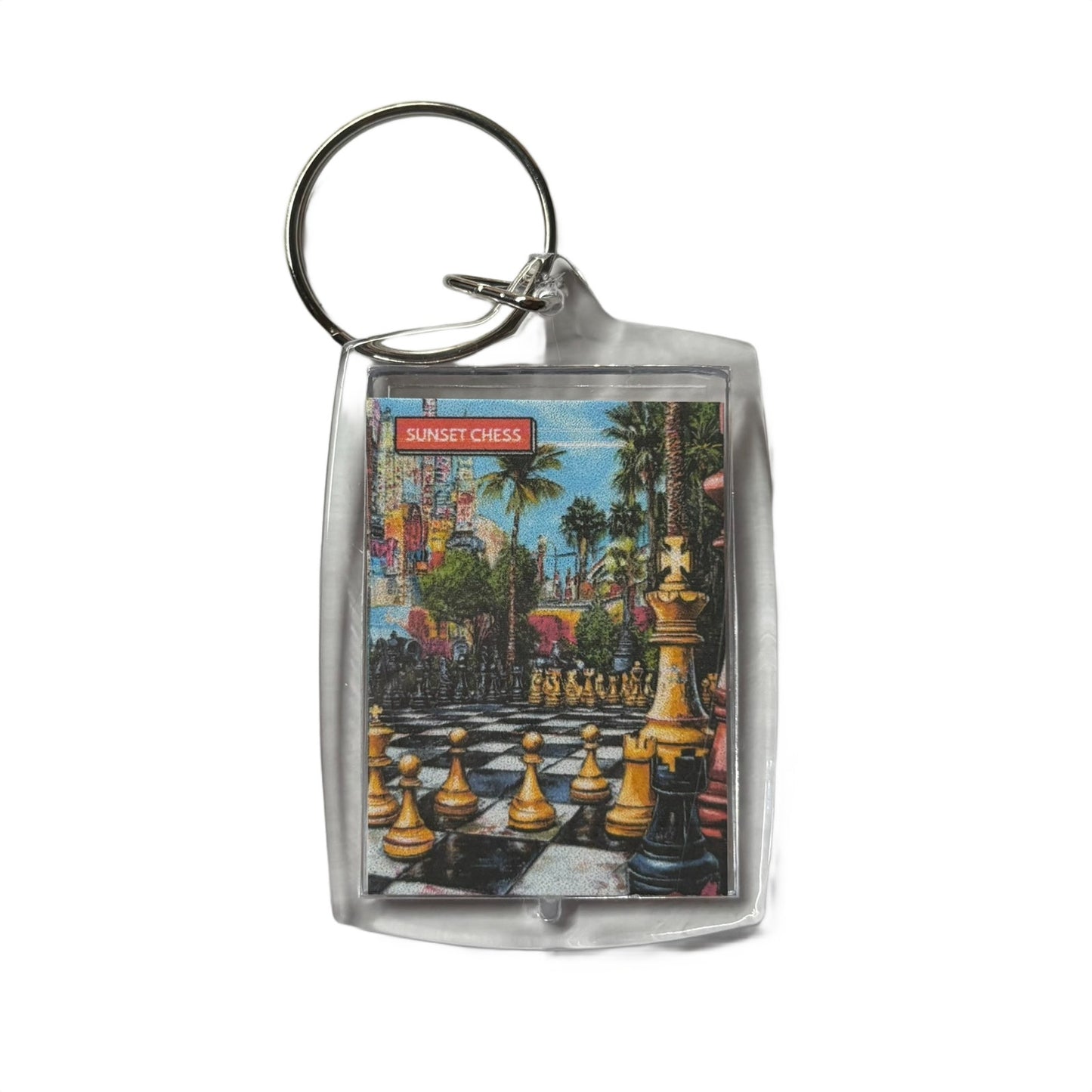 Park Place - Chess  Photo Keychain