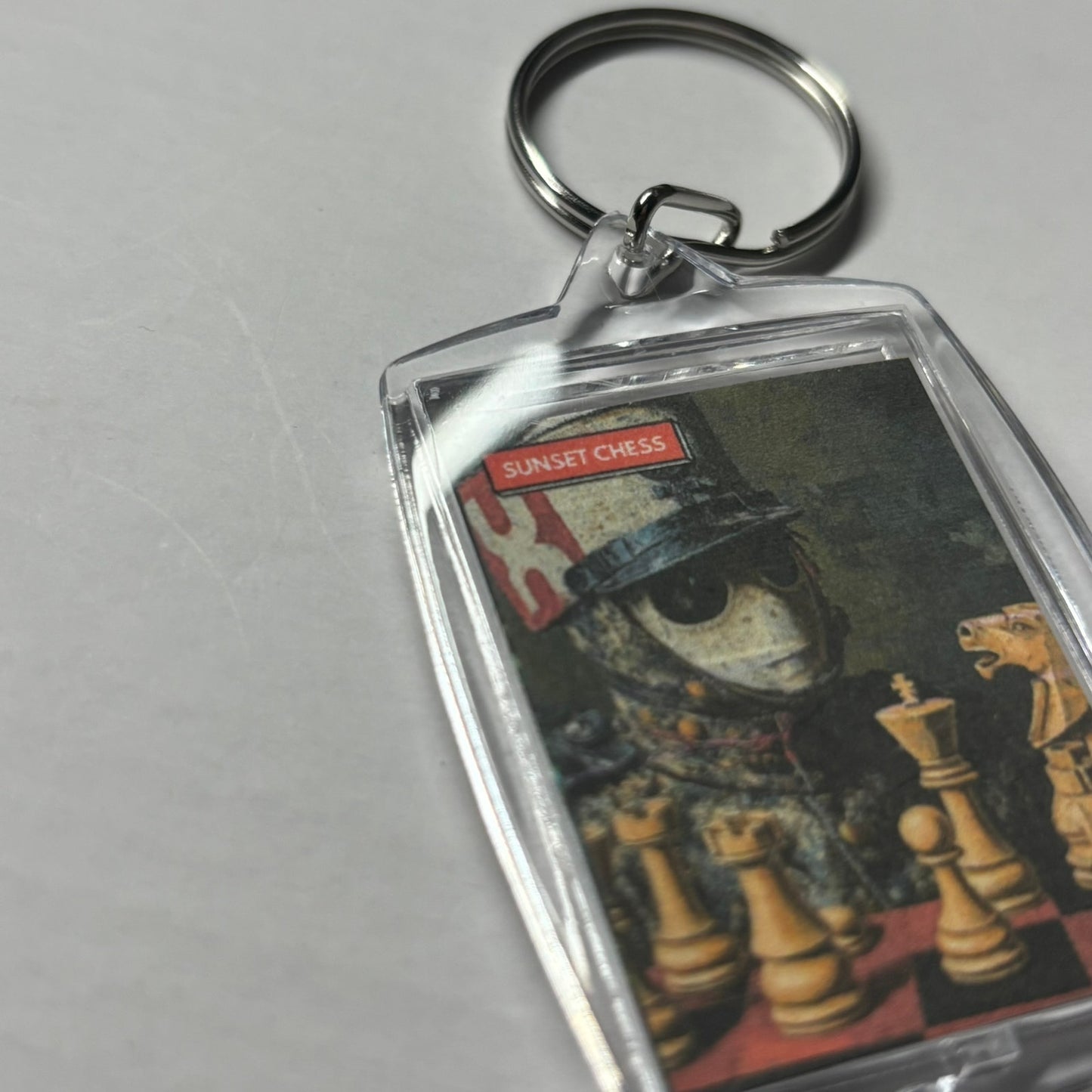 Masked Man - Chess  Photo Keychain