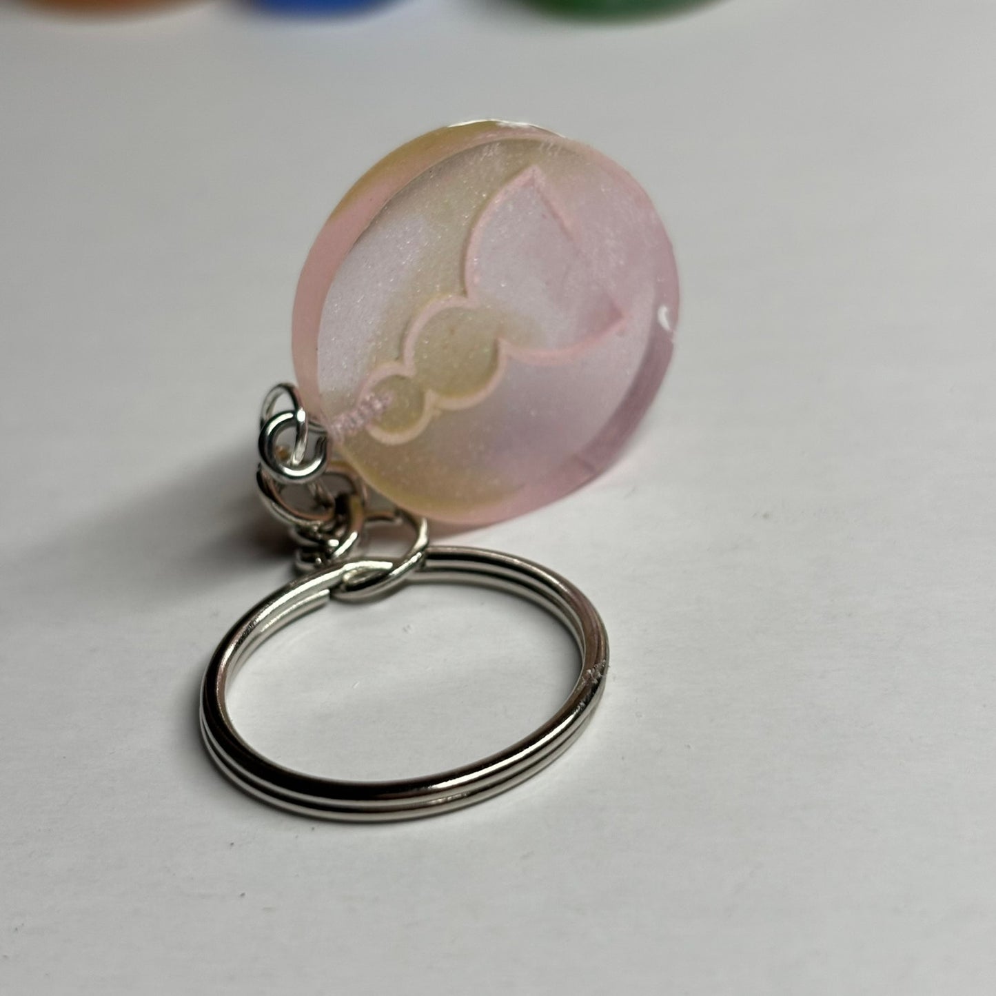 Beautiful Pink Pawn - Handmade Resin Keychain