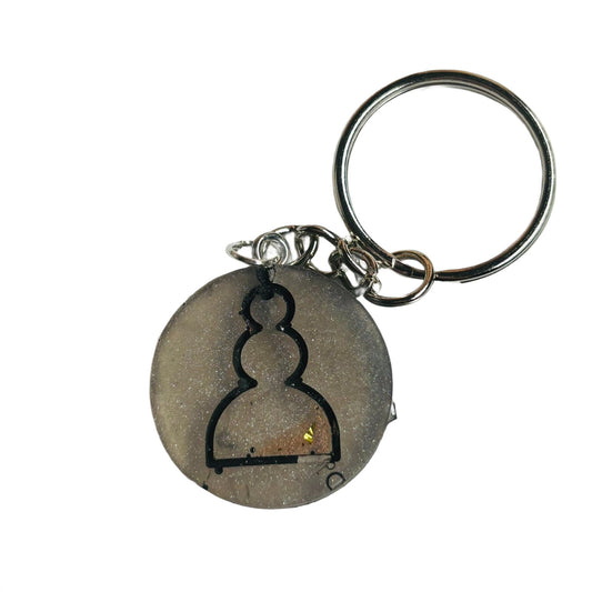 Gray Pawn - Handmade Resin Keychain