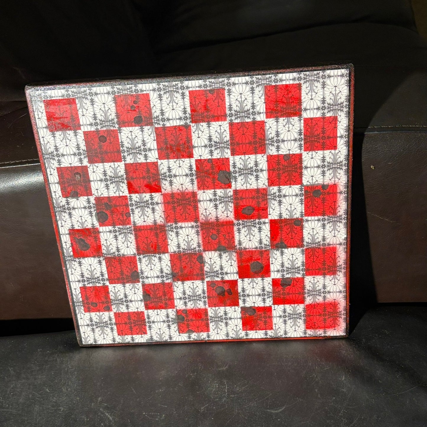 Gothic Red - Scrapbook Chess Board