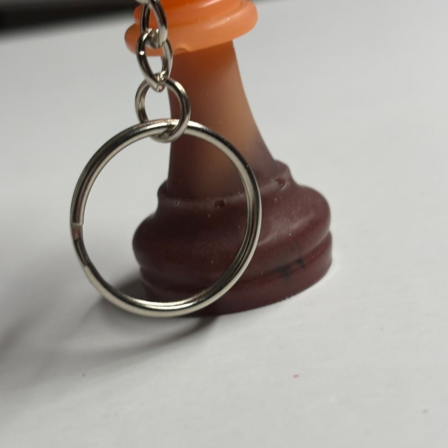 Orange/Brown King - Handmade Resin Keychain