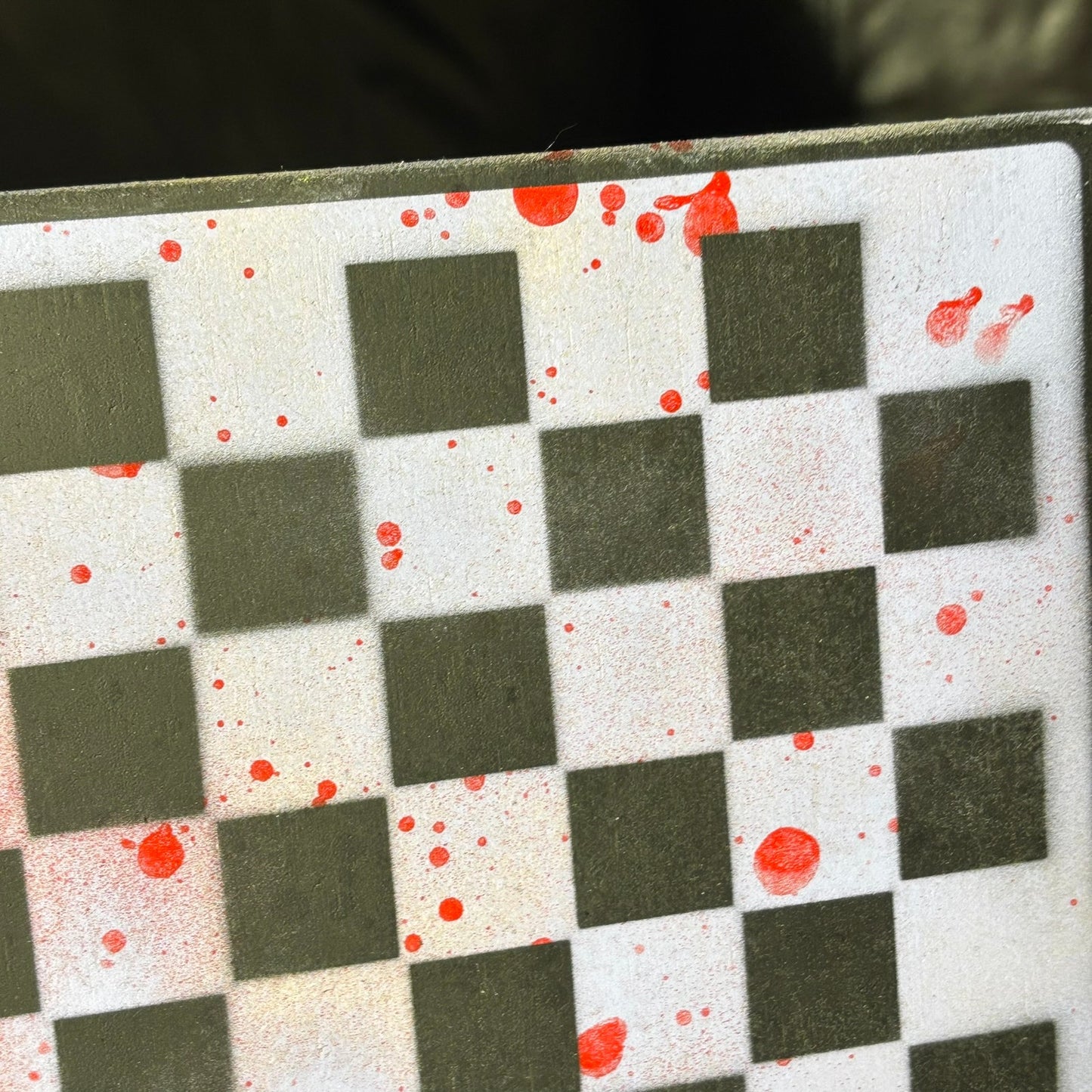 Light Purple Splatter - Painted Chess Board