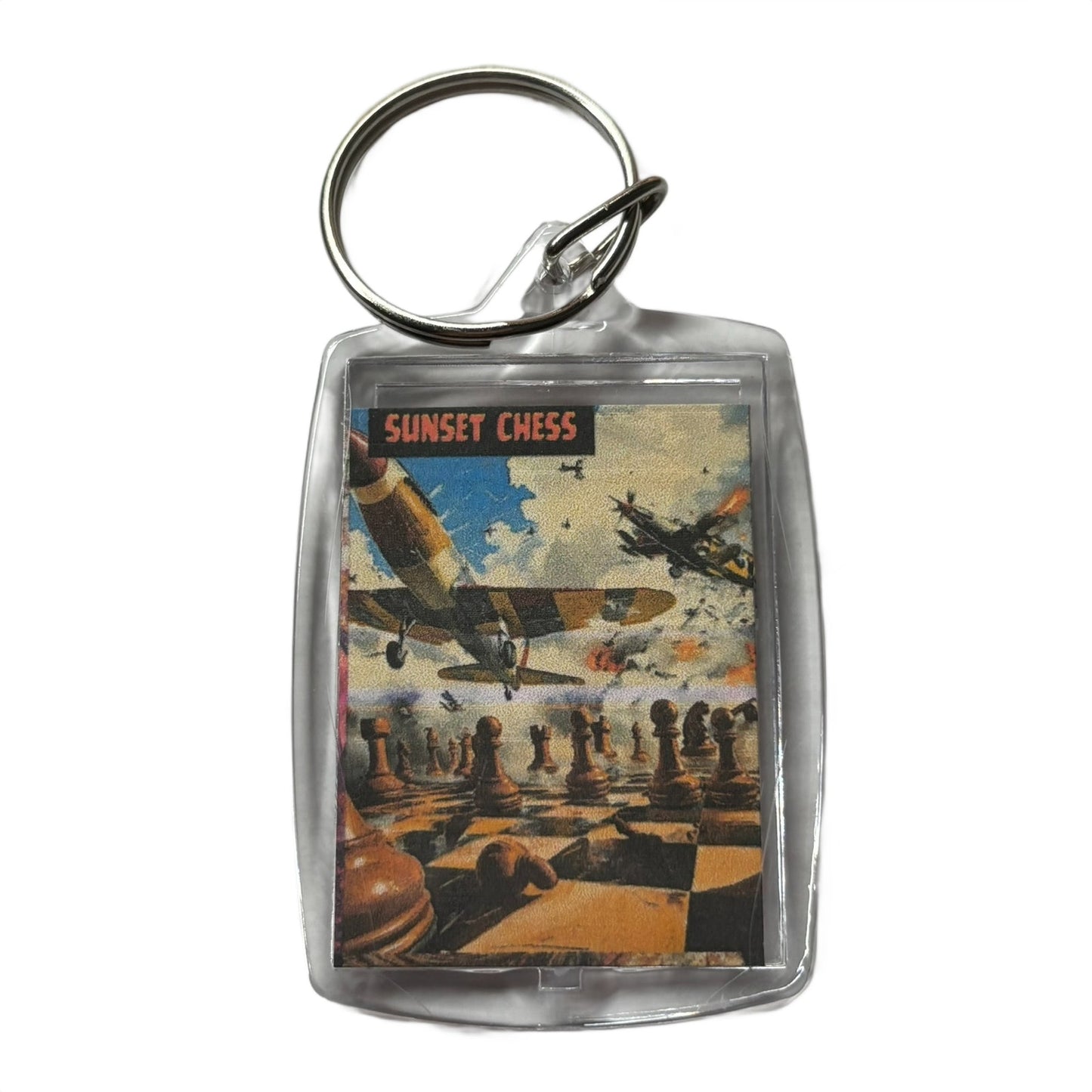 Flight War - Chess  Photo Keychain