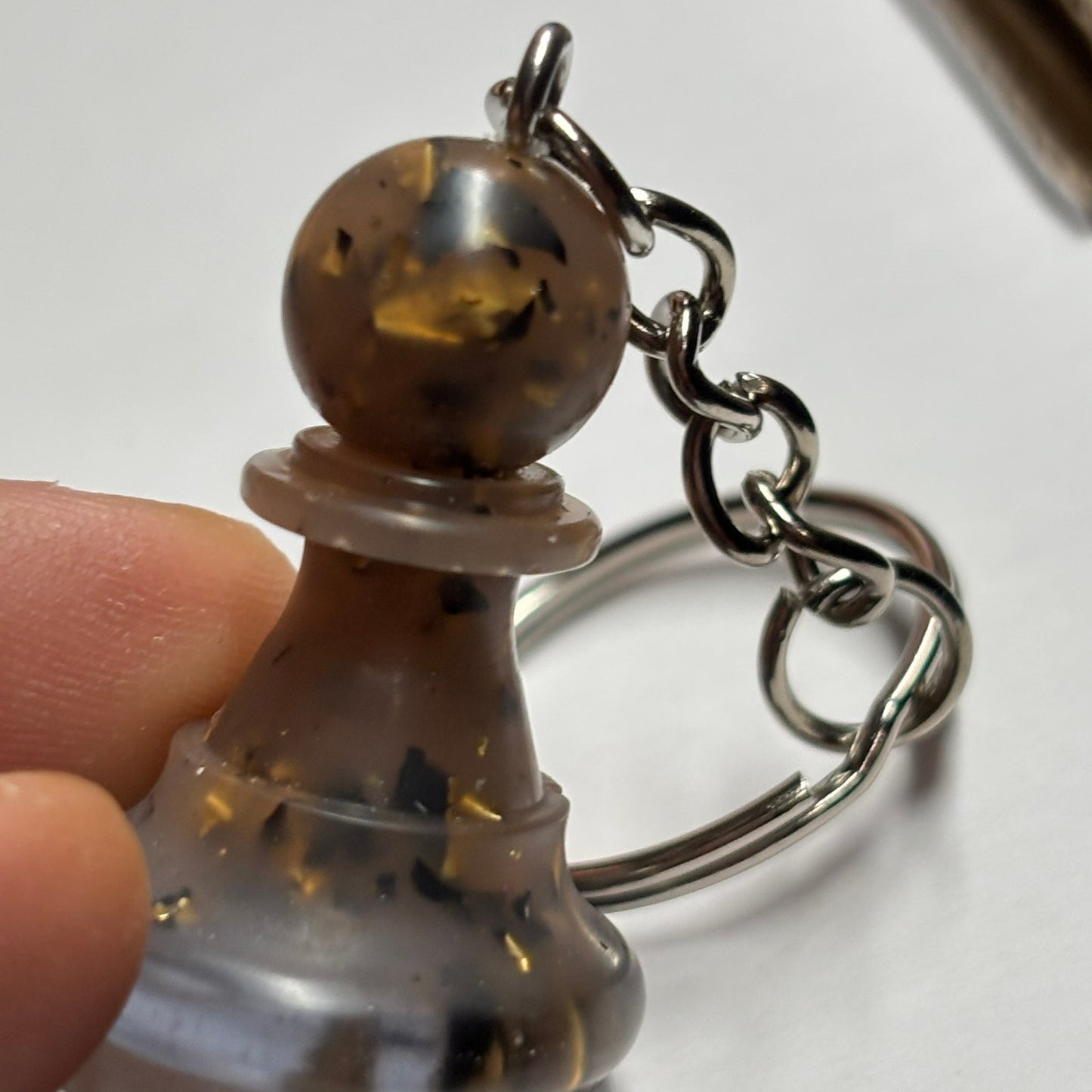 Classic Brown Pawn - Handmade Resin Keychain