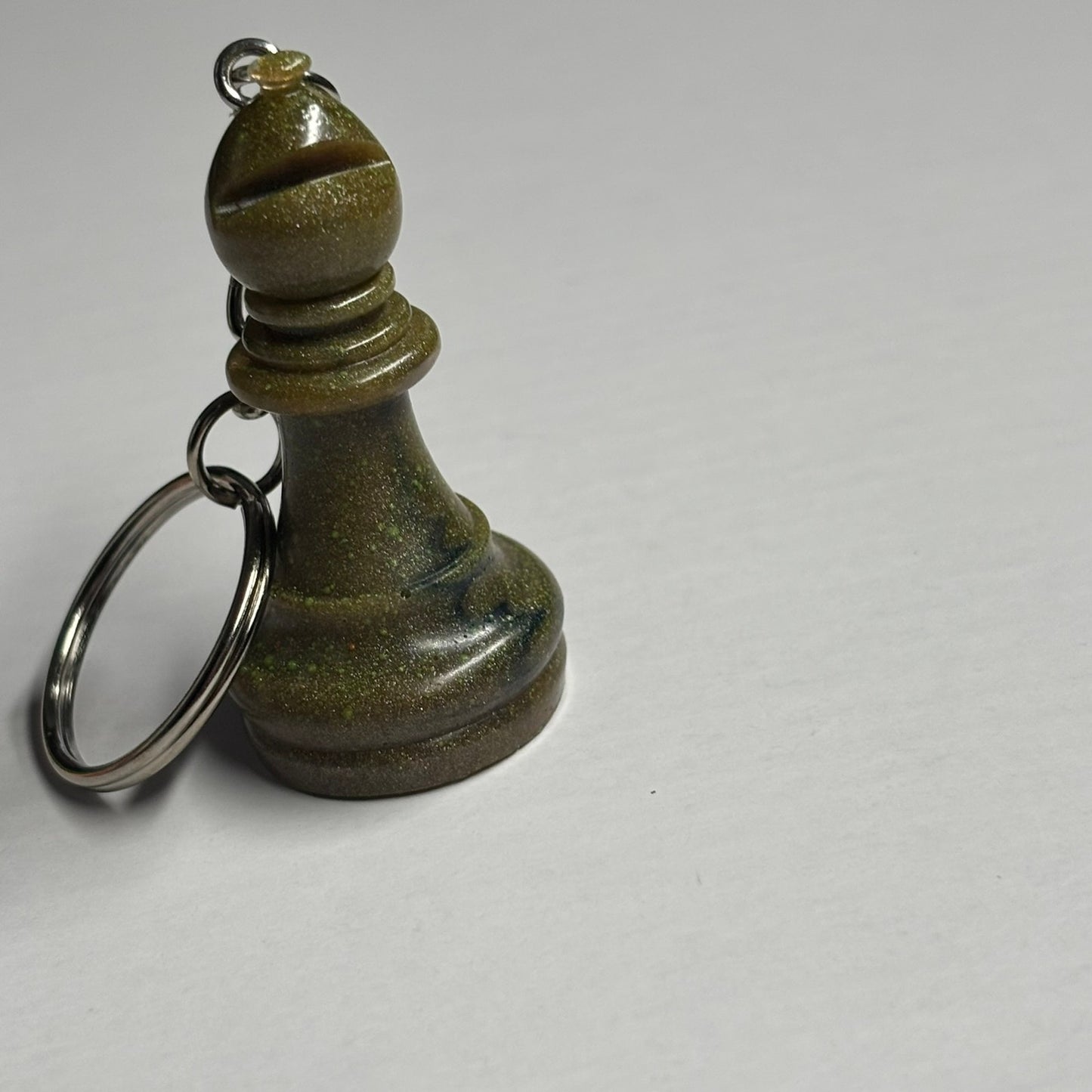 Dirty Brown Bishop - Handmade Resin Keychain