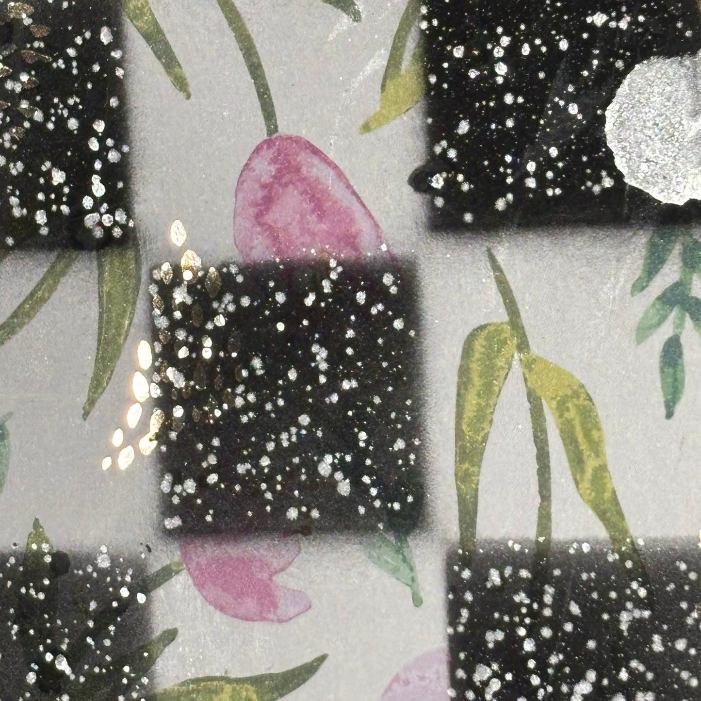 Simple Flowers - Scrapbook Chess Board