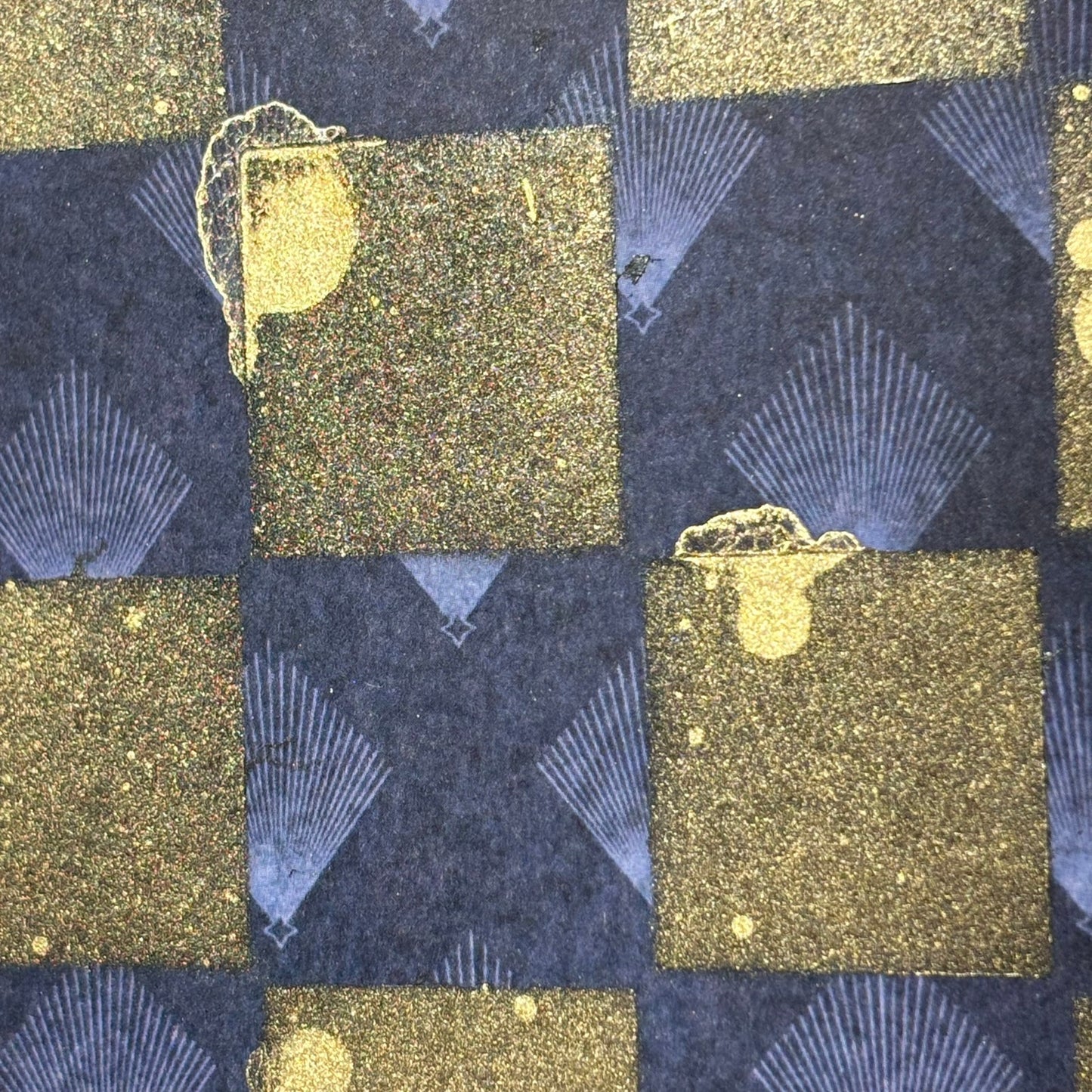 Golden Dark Blue - Scrapbook Chess Board