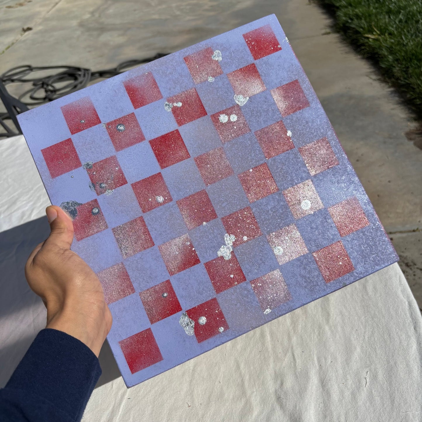 Purple & Red - Chinese Edition Chess Set