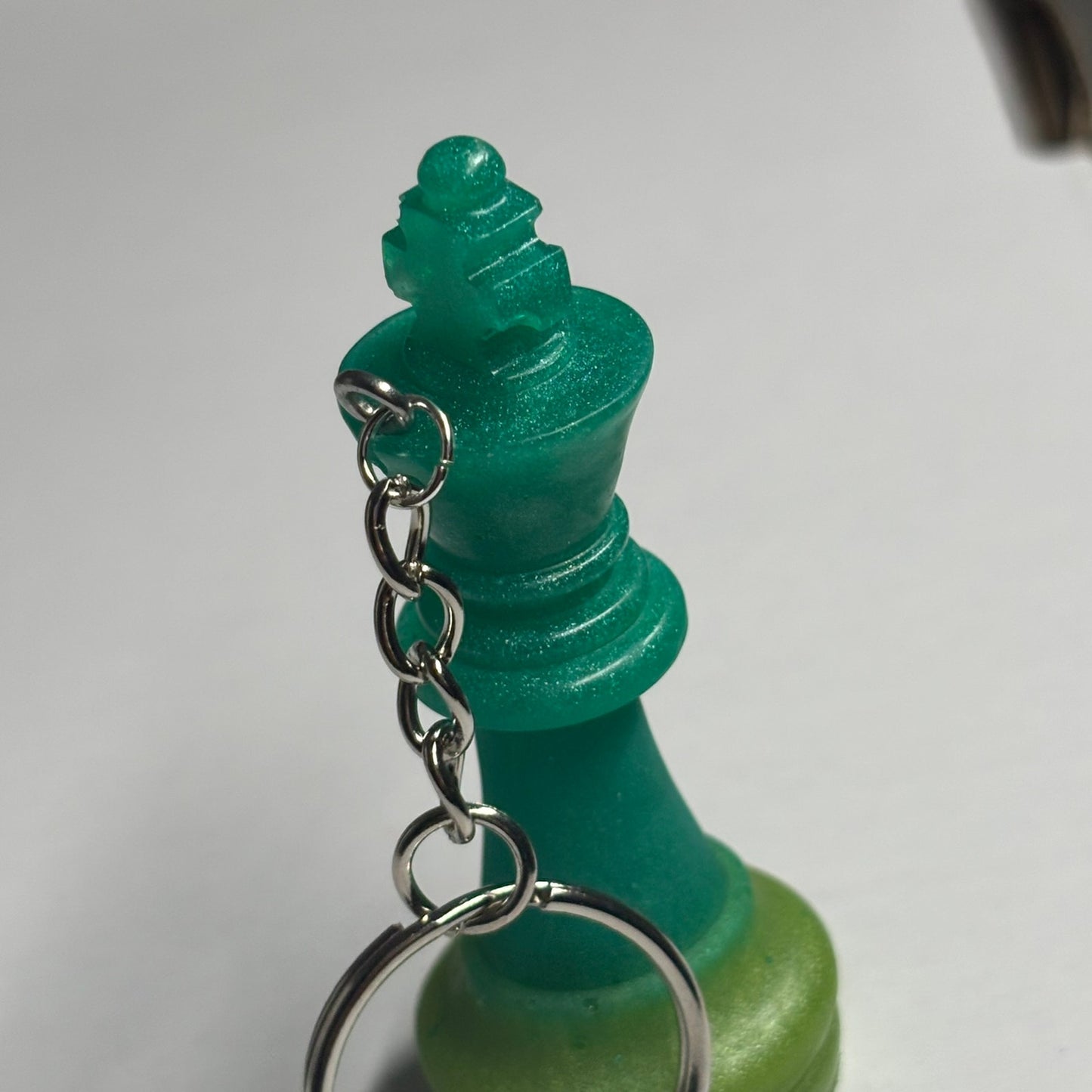 Green King - Handmade Resin Keychain