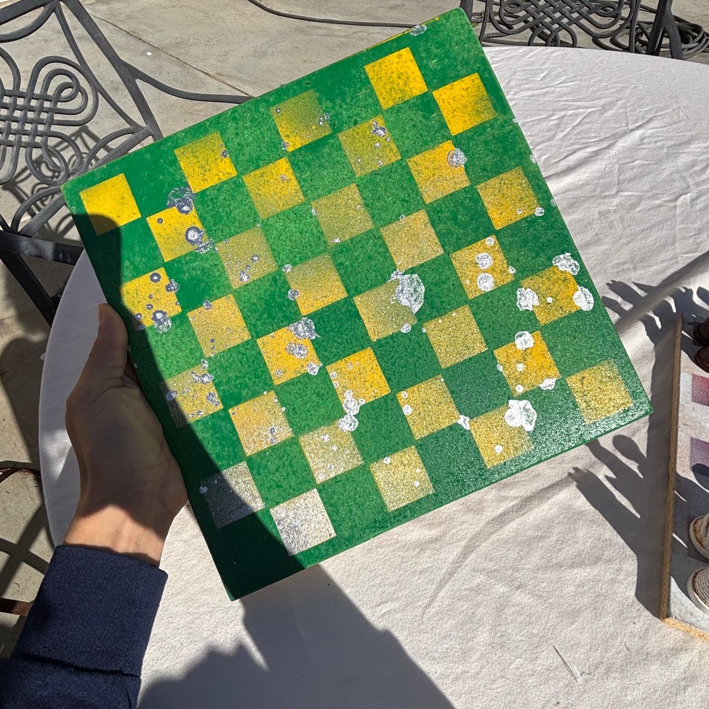 Green Bay Yellow Chrome Drip - Chinese Edition Chess Set
