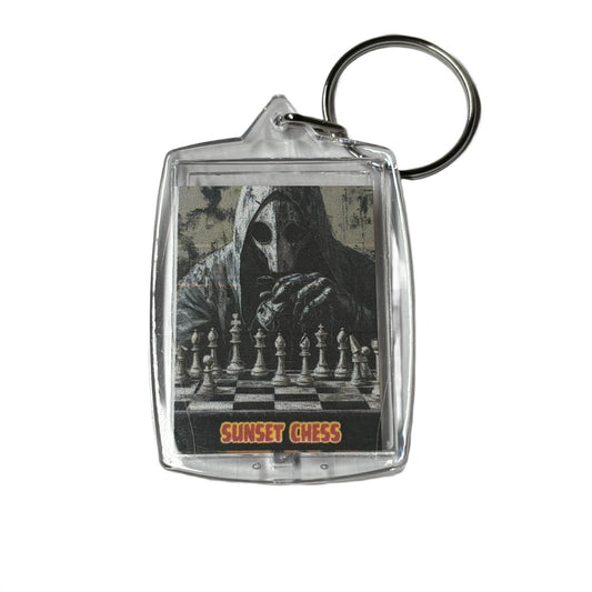The Ghost Man - Sunset Chess Photo Keychain