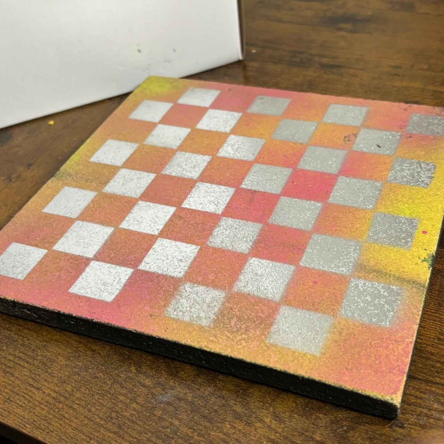 Mango Chrome - Painted Double Sided Chess Board