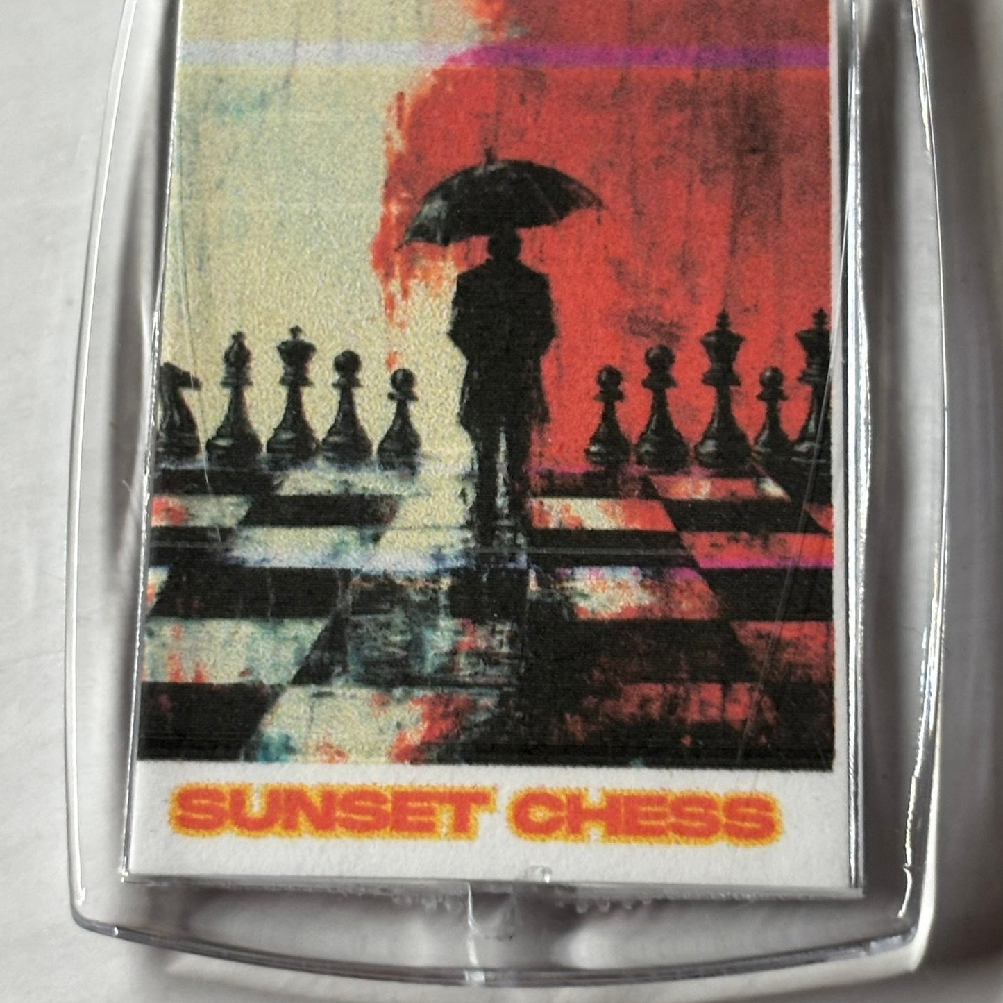 Rainy Hall - Chess  Photo Keychain