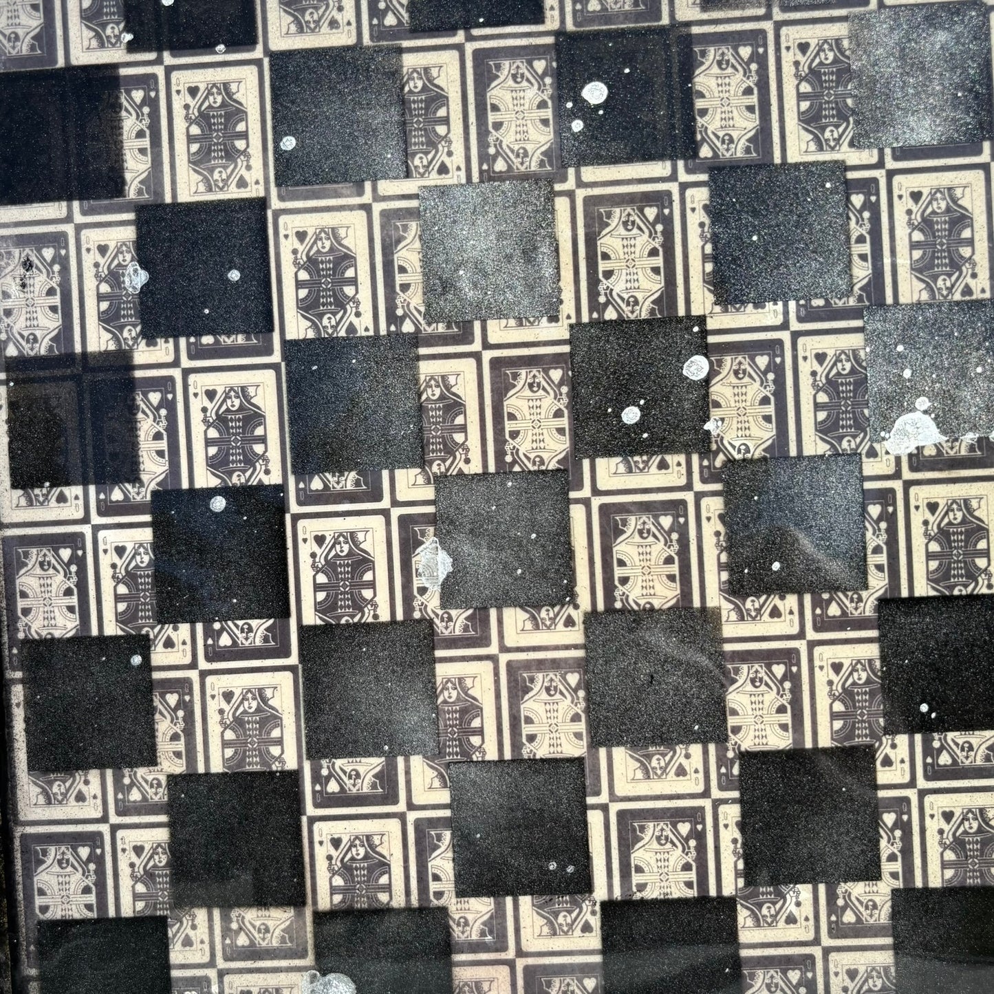 Vintage Queens - Resin Coated Chess Board