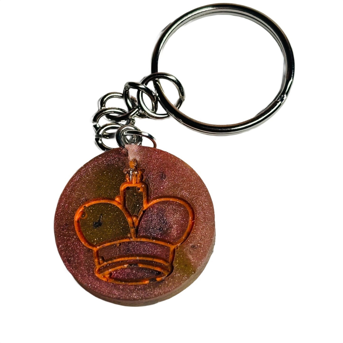 Rustic King - Handmade Resin Keychain